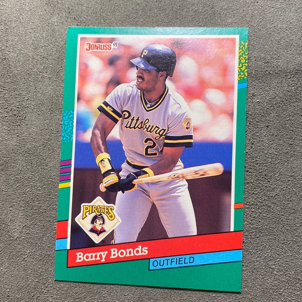 Barry Bonds 1991 Donruss Error Card #495 No Dot (Inc